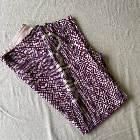 calvin klein snake print performance wick leggings yoga pants L - Picture 2 of 8